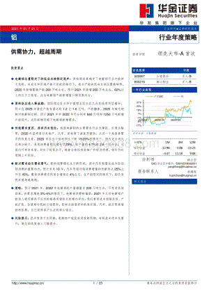 铝行业年度策略：供需协力超越周期.pdf