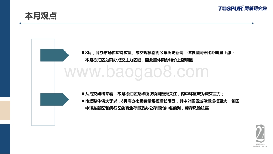2020年8月上海商办市场月报.pdf_第3页