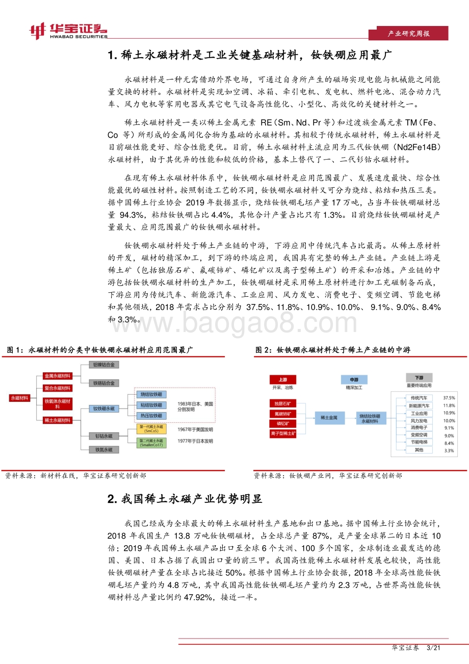 稀土永磁行业专题报告：低碳经济加速发展稀土永磁景气上行.pdf_第3页