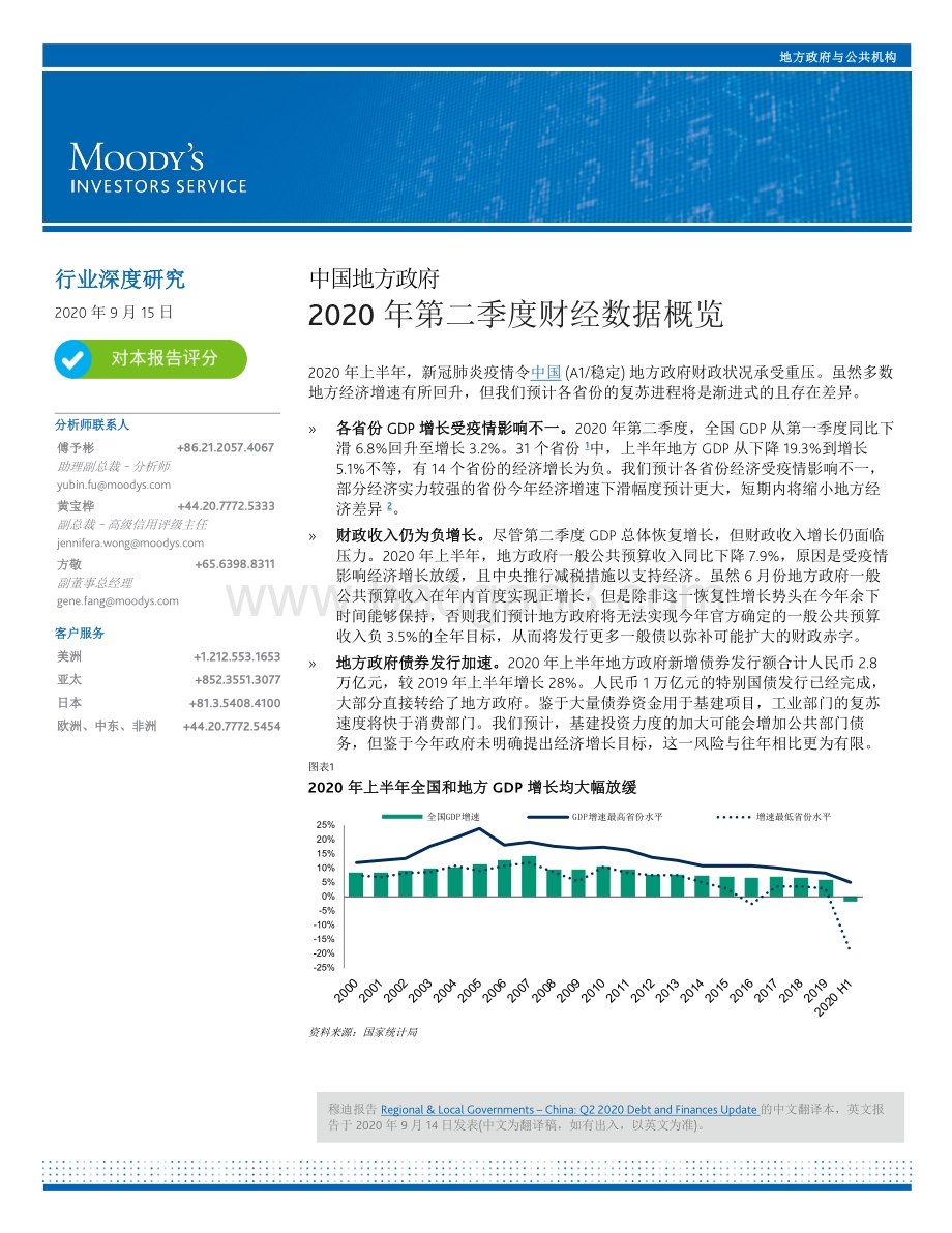 2020年第二季度中国地方政府财经数据概览.pdf_第1页