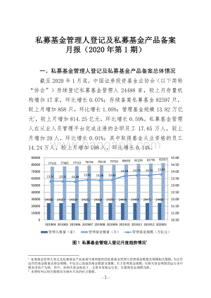 2020年第1期私募基金管理人登记及私募基金产品备案月报.pdf