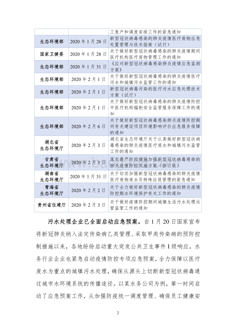 新冠肺炎疫情对水务行业的影响.pdf_第2页