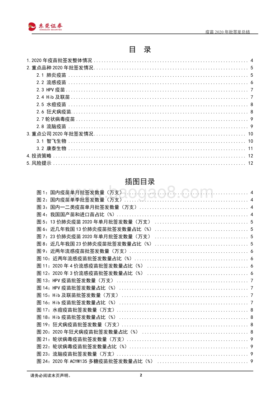 2020年疫苗批签发总结：热门大品种持续放量关注自研能力强的疫苗龙头.pdf_第2页