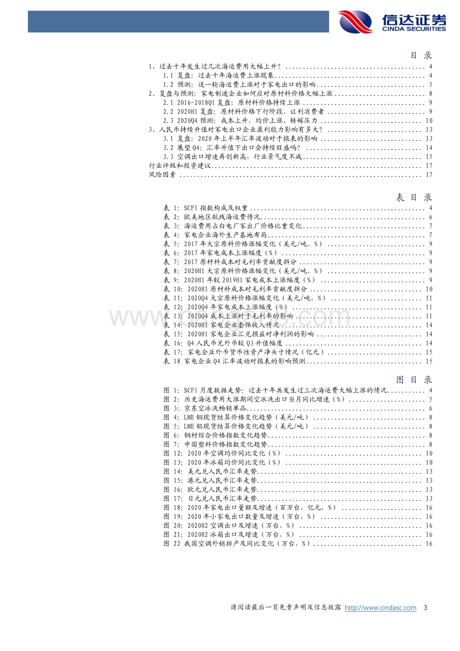 历史复盘：正确看待海运费、汇率和成本上涨对家电出口影响.pdf_第3页