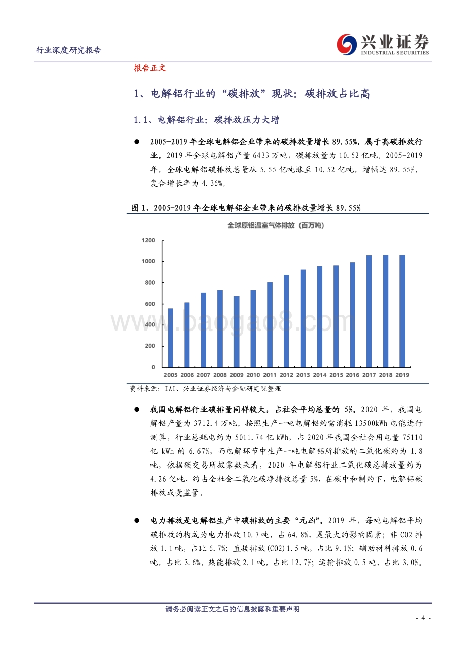 电解铝行业深度研究报告：碳中和对电解铝行业影响有多大？.pdf_第4页