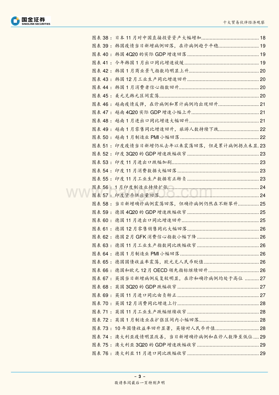 十大贸易伙伴经济观察：疫苗疫情拉锯下全球经济复苏节奏如何？.pdf_第3页
