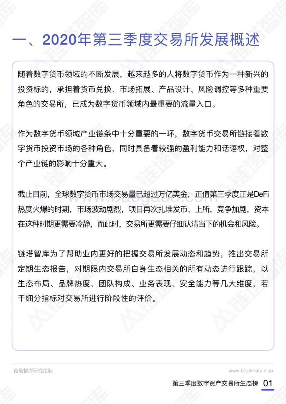 2020第三季度数字资产交易所生态榜.pdf_第3页