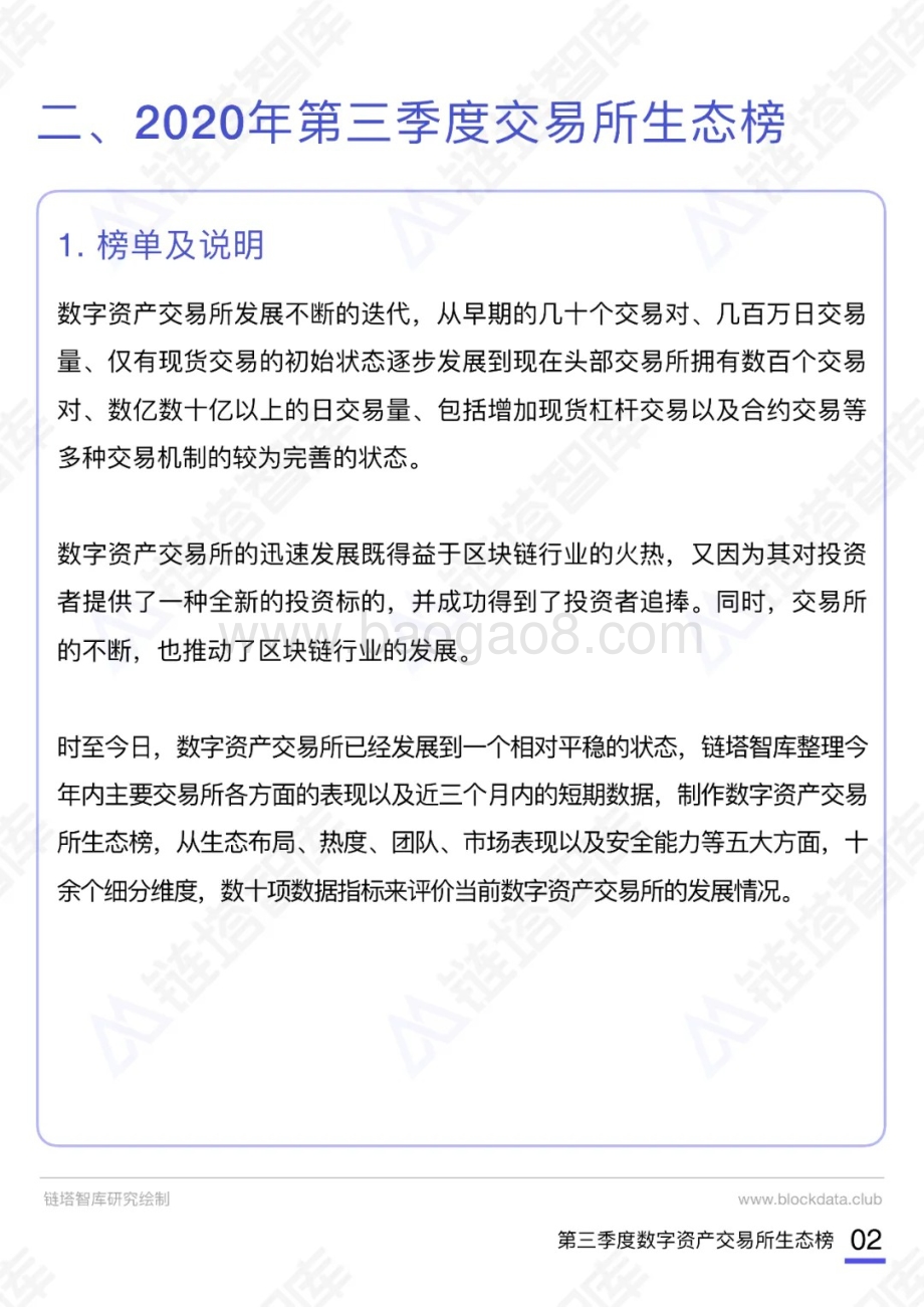 2020第三季度数字资产交易所生态榜.pdf_第4页