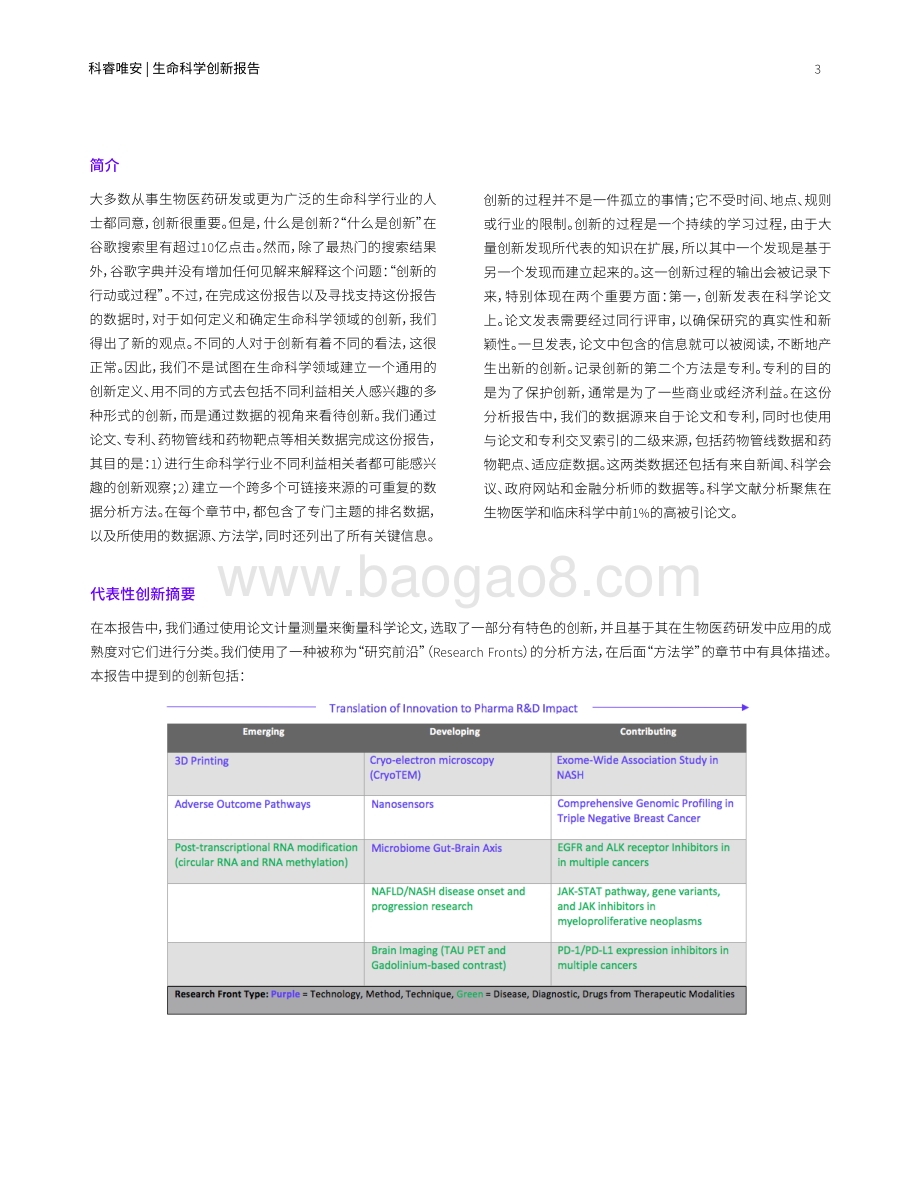 生命科学创新报告：新兴研发趋势的数据驱动观点.pdf_第3页