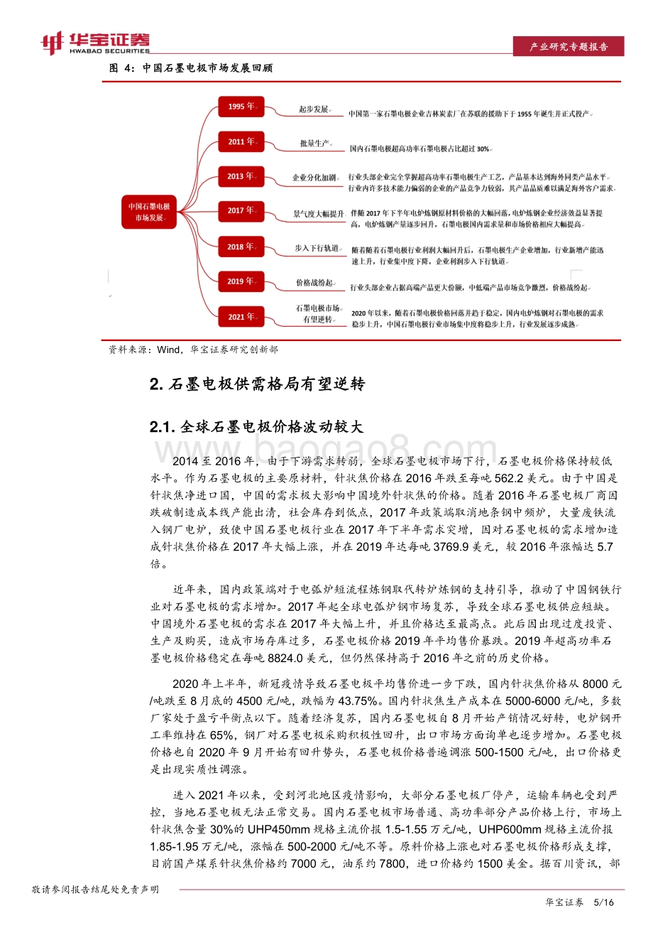 石墨电极行业研究专题报告：碳中和有望驱动石墨电极市场触底反弹.pdf_第5页