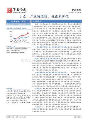 小麦：产业链进阶链出新价值.pdf