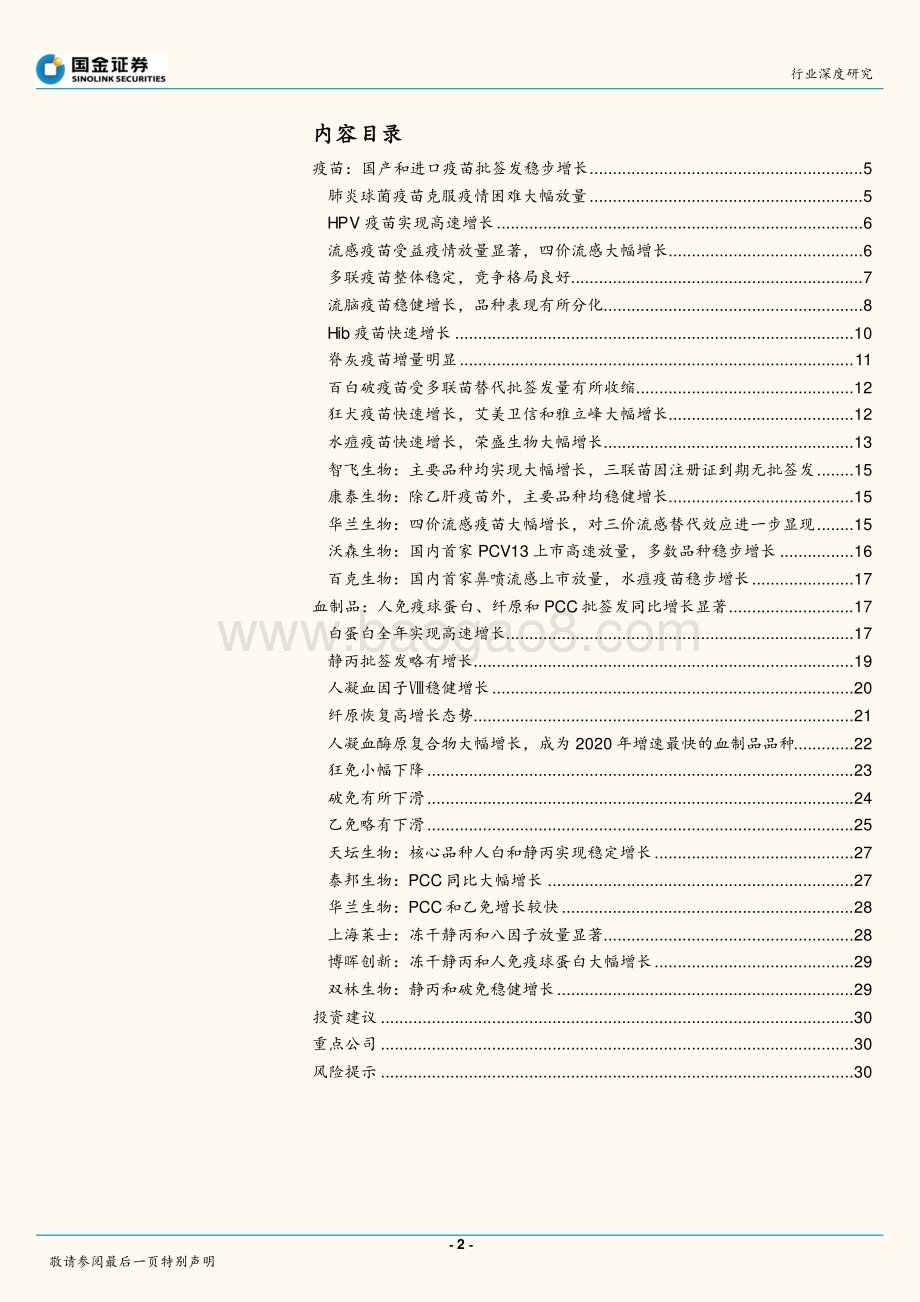 生物制品行业2020年度批签发回顾分析.pdf_第2页