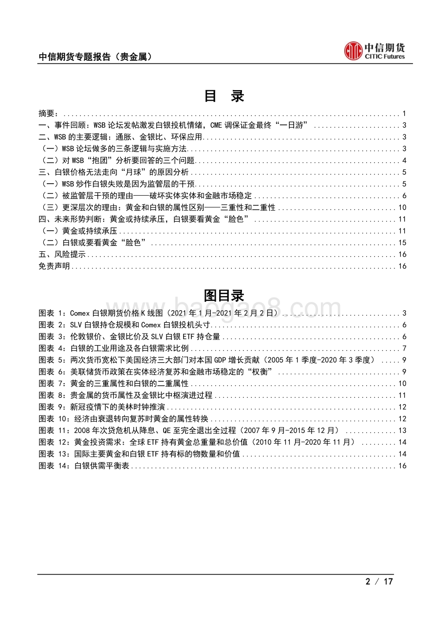 WSB炒作后的银与金：美国散户涌入白银事件分析及展望.pdf_第2页