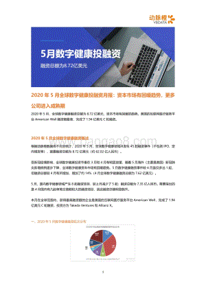 2020年5月全球数字健康投融资月报.pdf