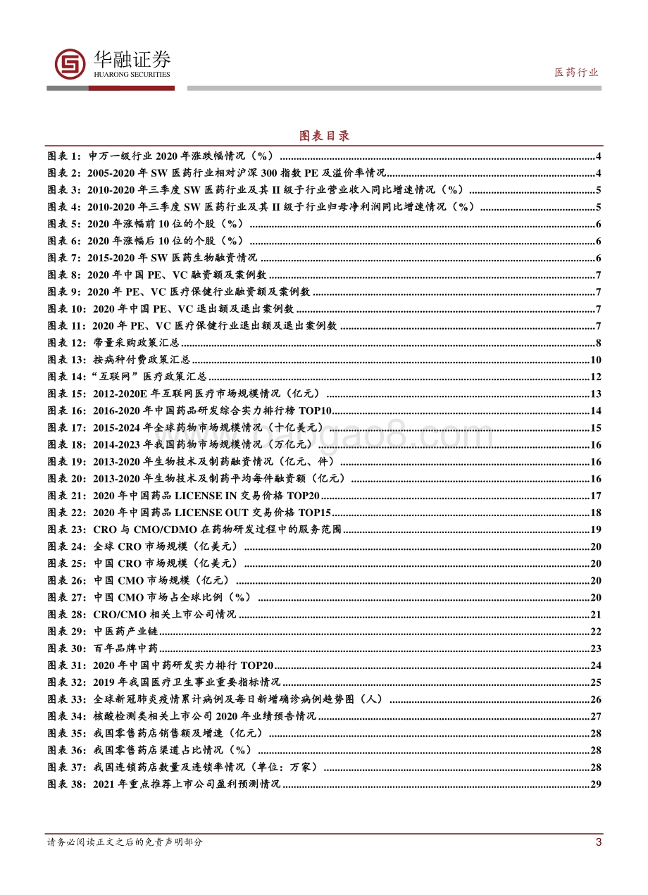 医药2021年年度投资策略报告：强者恒强持盈保泰.pdf_第3页