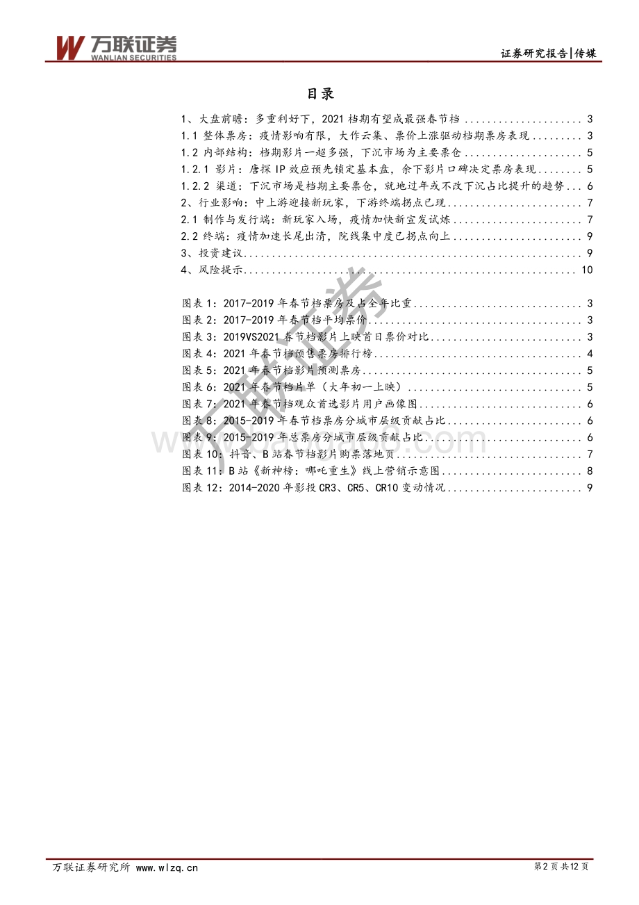 2021春节档：最强春节档可期关注产业链边际变化.pdf_第2页
