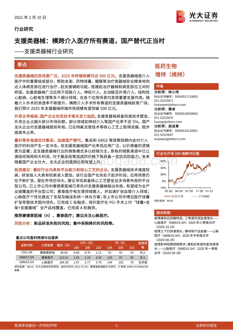 支援类器械：横跨介入医疗所有赛道国产替代正当时.pdf_第1页