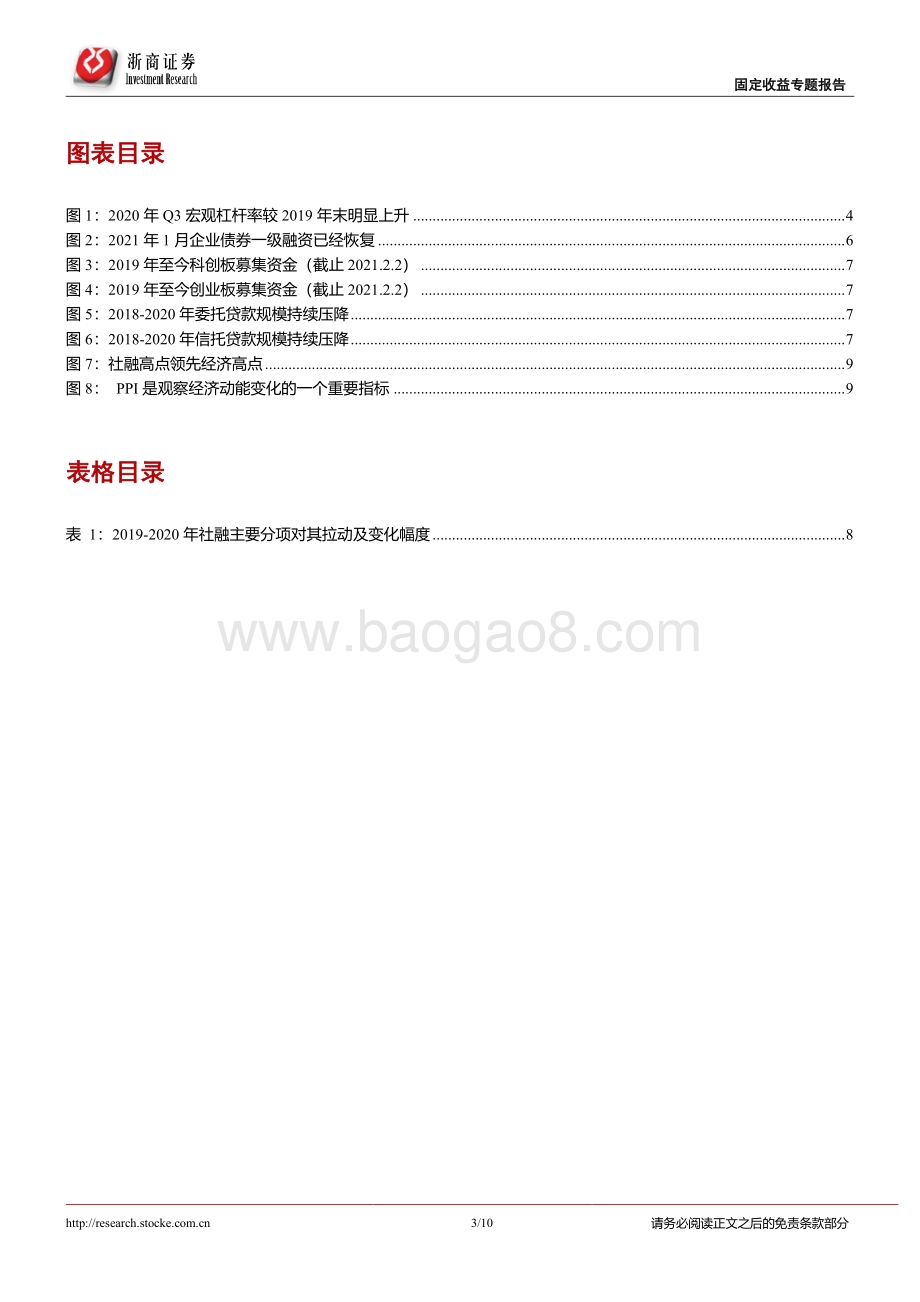 2021年社会融资展望：社融温和退坡债市短空长多.pdf_第3页
