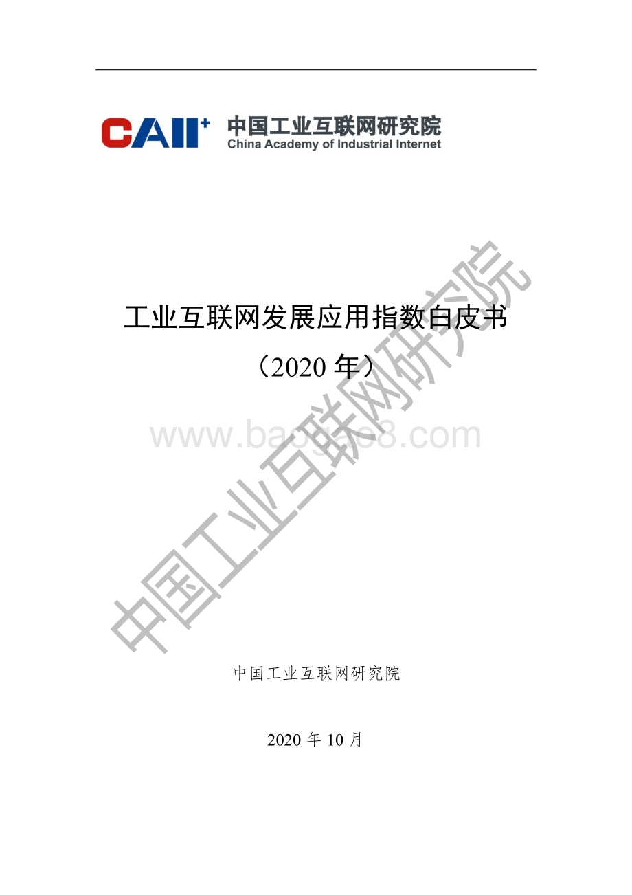 2020年工业互联网发展应用指数白皮书.pdf_第1页