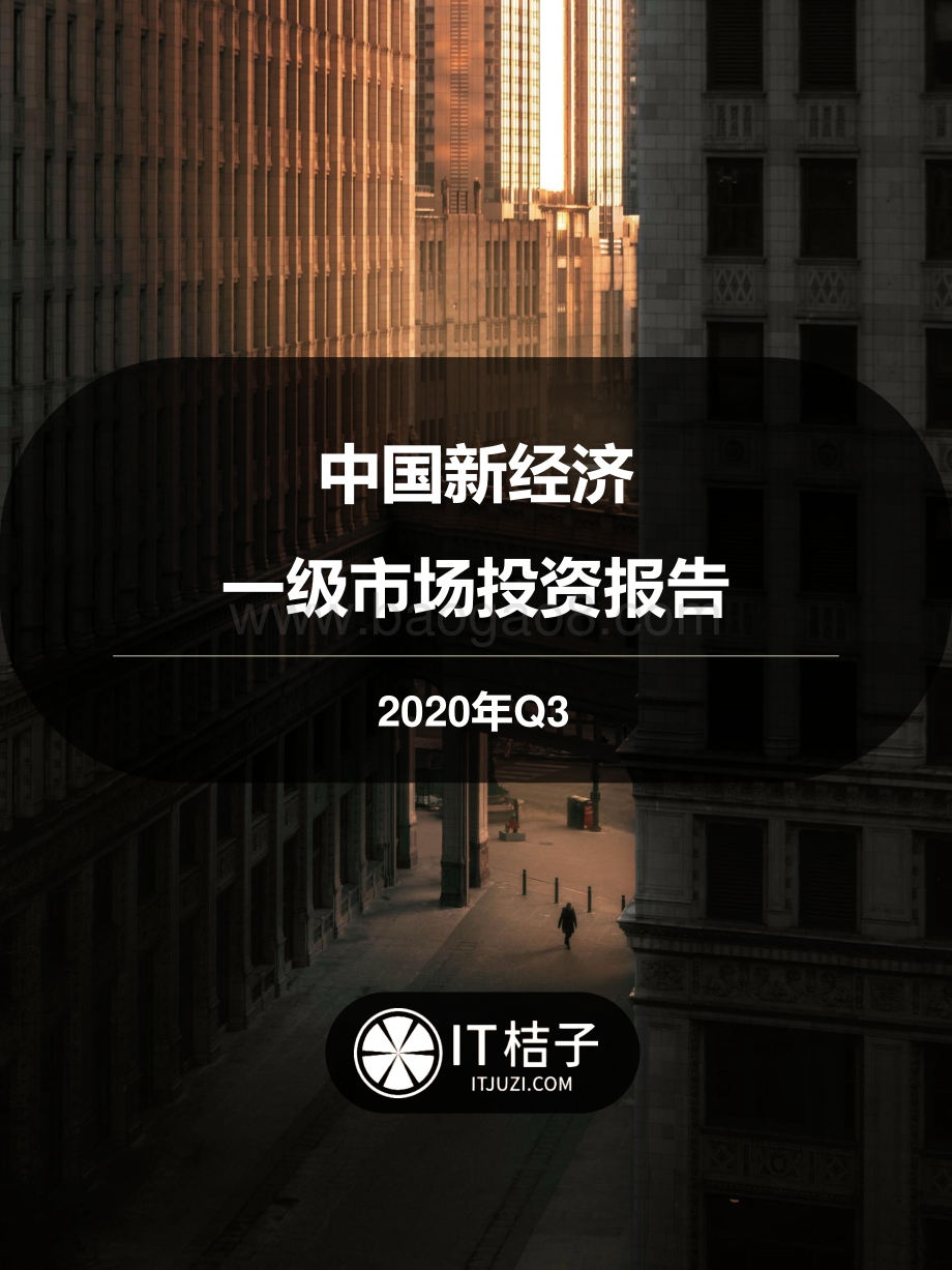 2020年Q3中国新经济一级市场投资报告.pdf_第1页