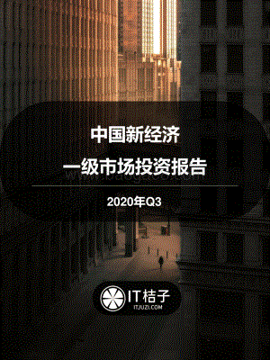 2020年Q3中国新经济一级市场投资报告.pdf
