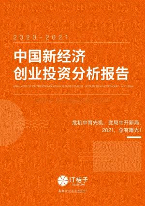2020-2021中国新经济创业投资分析报告.pdf