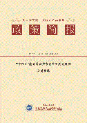 “十四五”期间劳动力市场的主要问题和应对措施.pdf