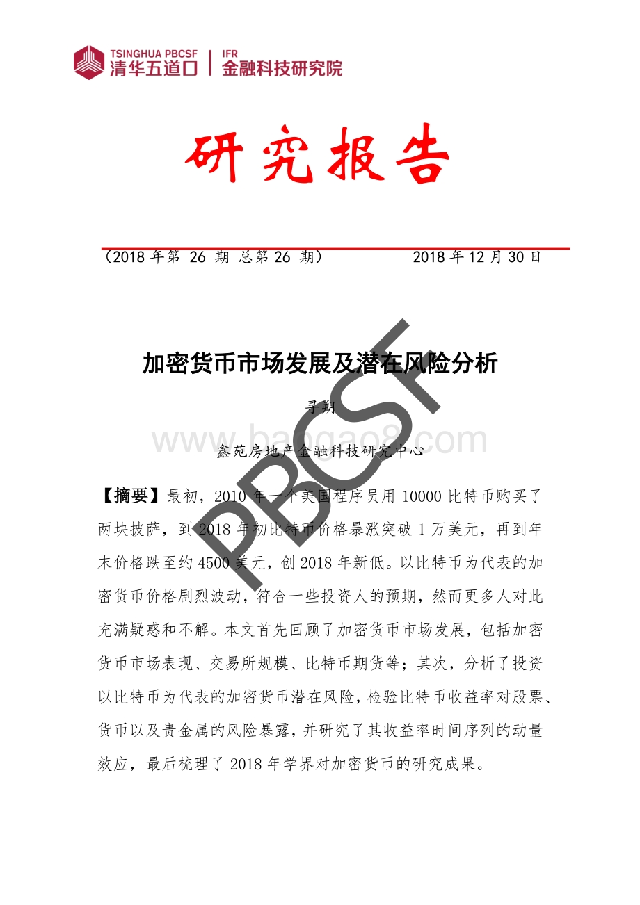 加密货币市场发展及潜在风险分析.pdf_第1页