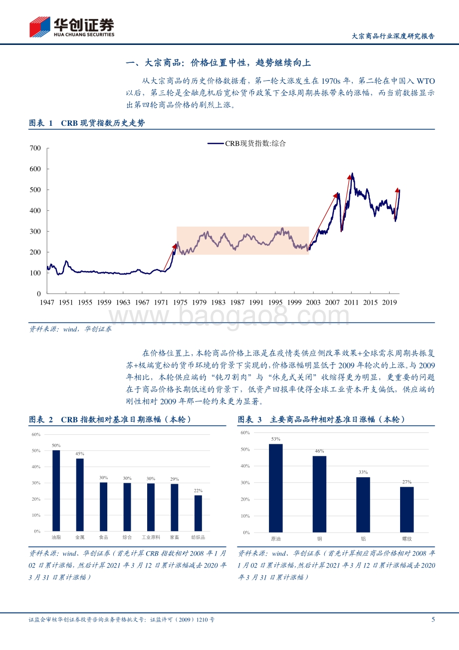 大宗商品行业深度研究报告（四）：大宗商品的价格位置与方向怎么看.pdf_第5页