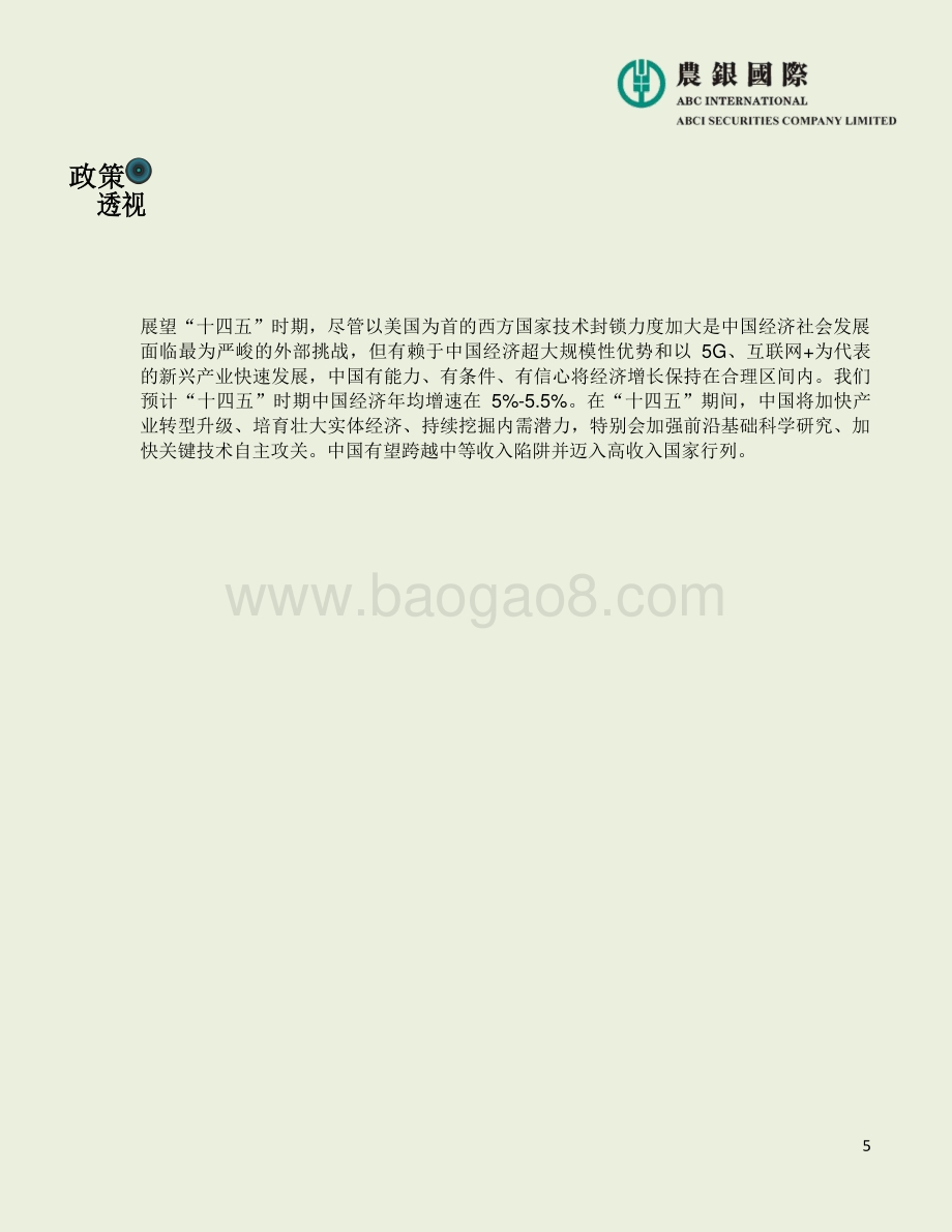 2021年中国政府工作报告：宏观、投资策略及行业分析.pdf_第5页