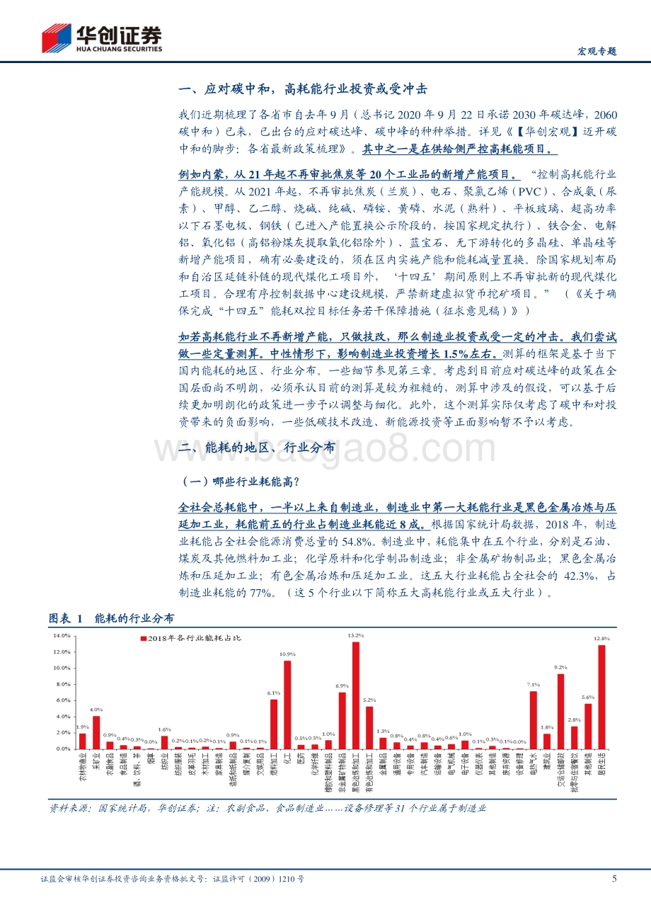 迈开碳中和的脚步系列2：碳中和对制造业投资影响初探.pdf_第5页