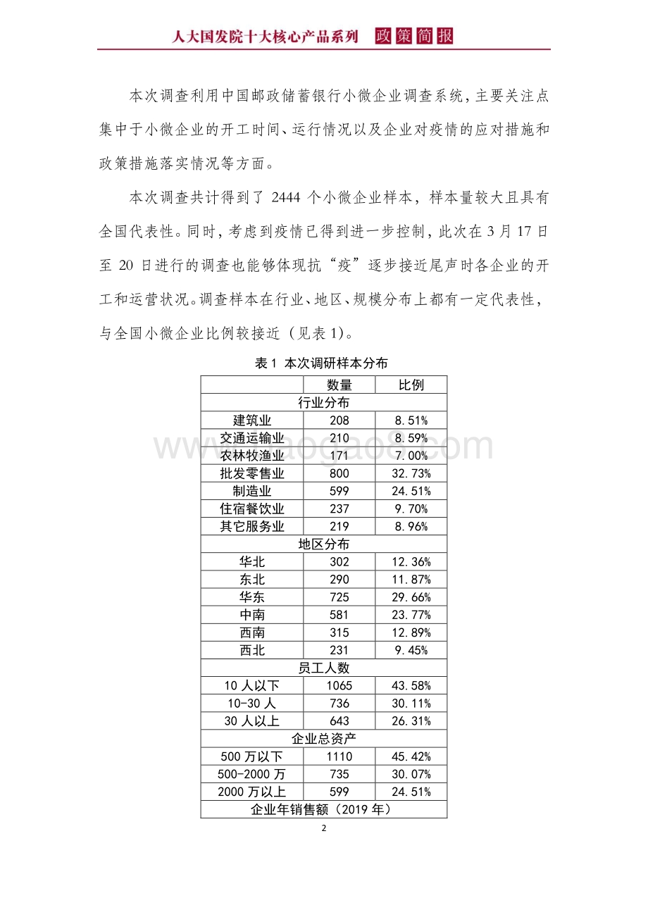基于代表性小微企业即时调查的分析：企业运营整体向好部分指标恶化促需求成抗疫后期主要任务.pdf_第5页