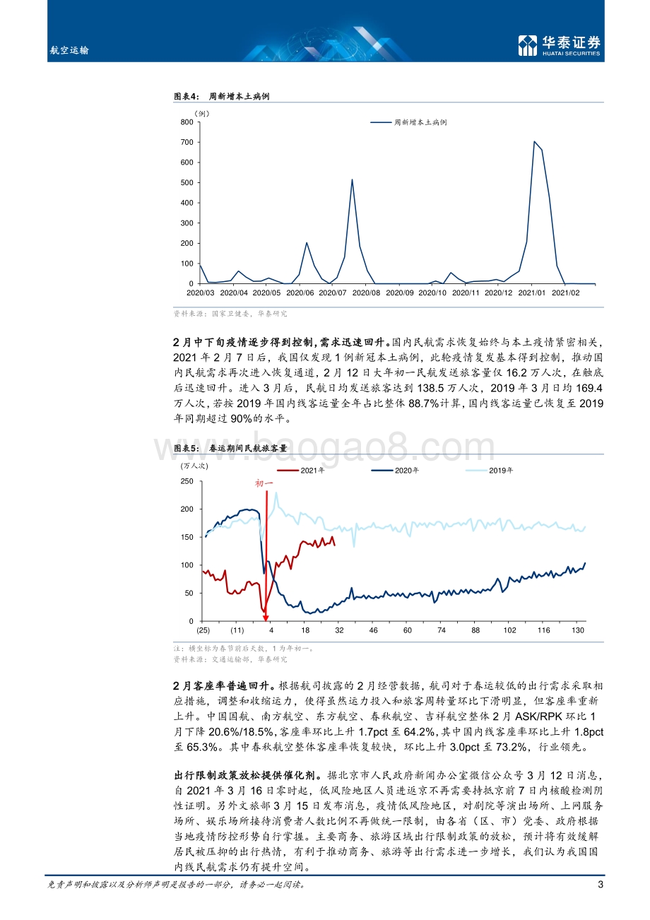 航空运输专题研究：短期需求复苏中长期景气持续向上.pdf_第3页