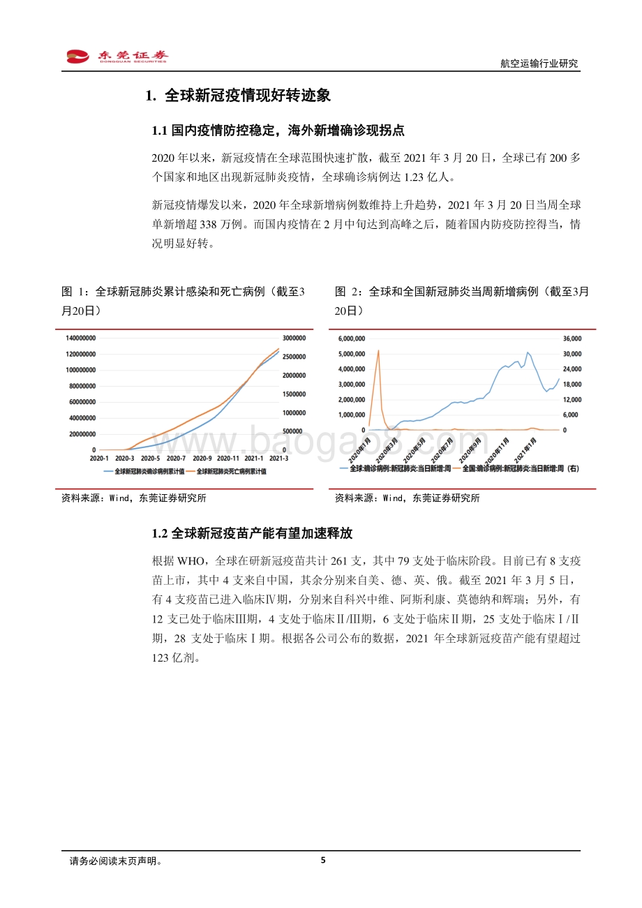 航空运输行业研究：曙光乍现需求复苏助推修复行情.pdf_第5页