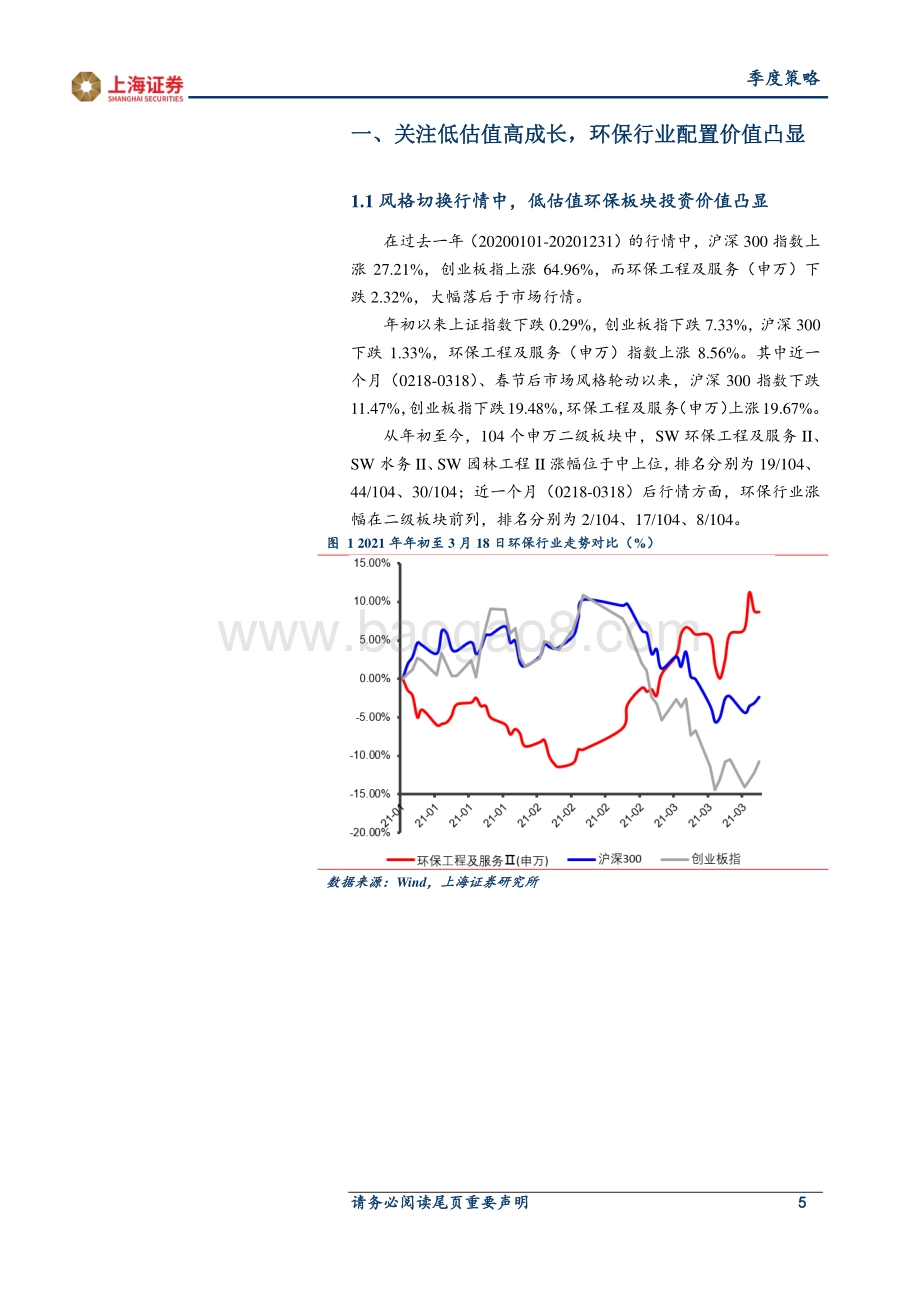 2021年环保行业春季策略：低估值 高成长积极关注环保行业估值修复机会.pdf_第5页