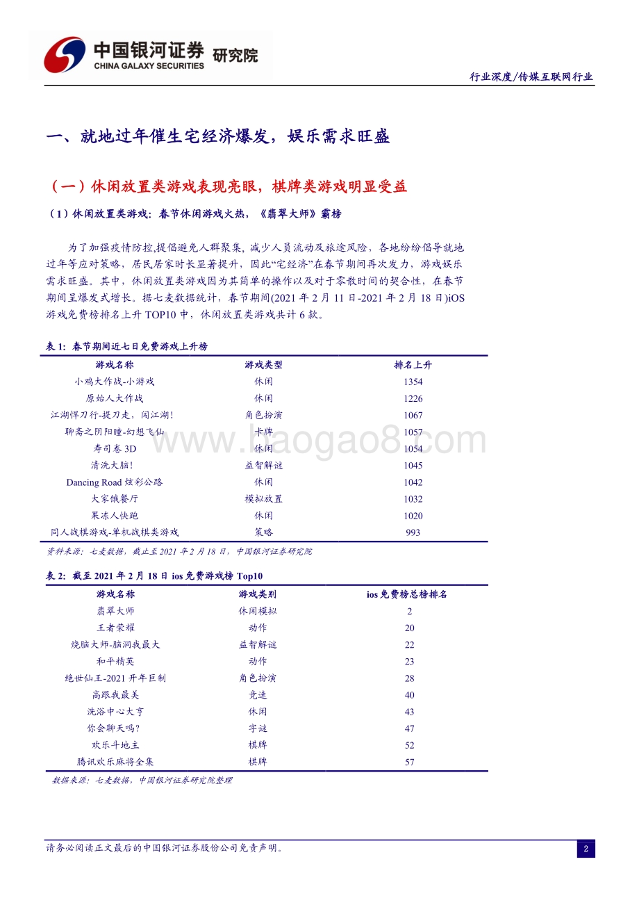 2021“春节效应”观察篇：就地过年催生休闲娱乐需求巨头齐至春节互联网营销.pdf_第3页