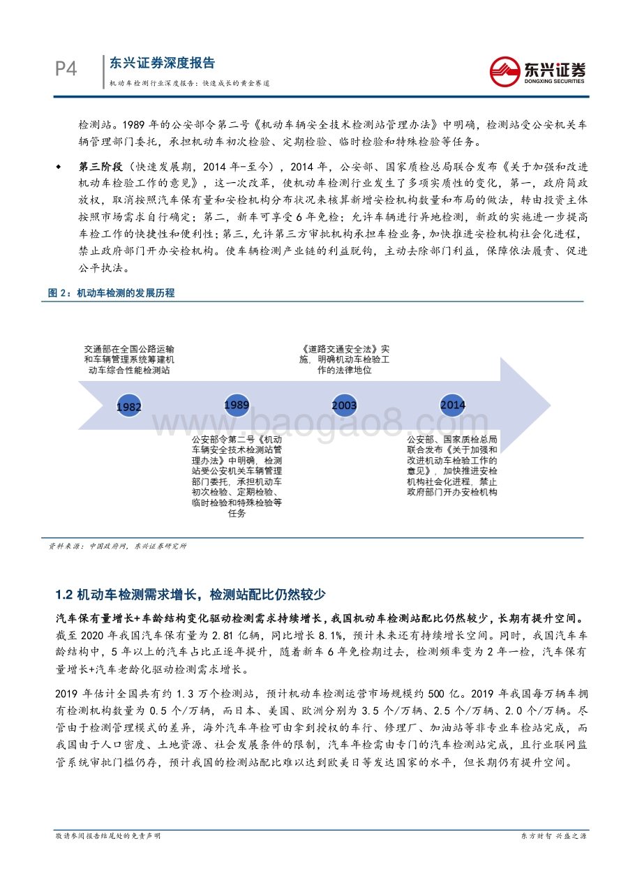 机动车检测行业深度报告：快速成长的黄金赛道.pdf_第4页