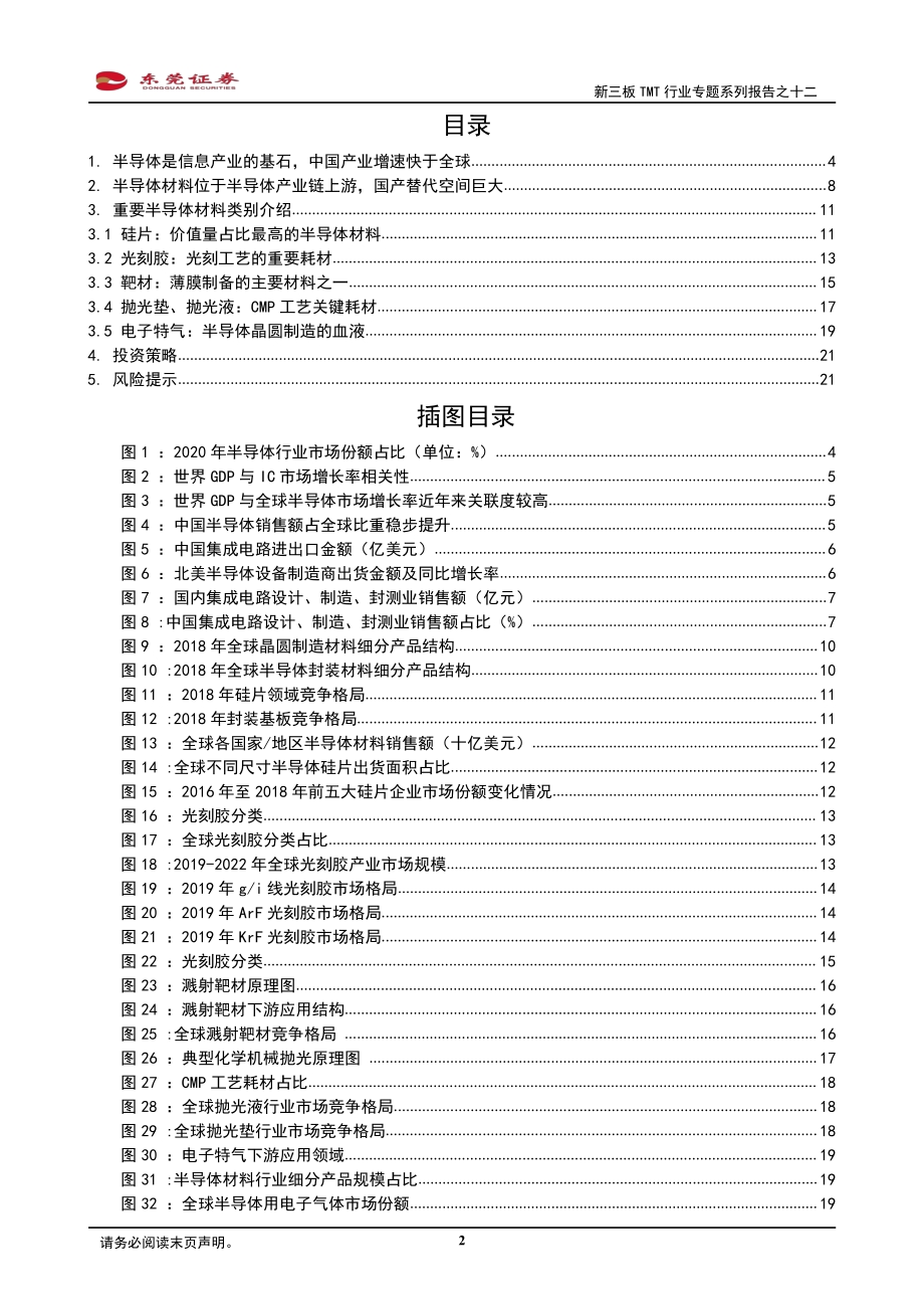 新三板TMT行业专题系列报告之十二：半导体材料空间广阔国产替代迫在眉睫.pdf_第2页