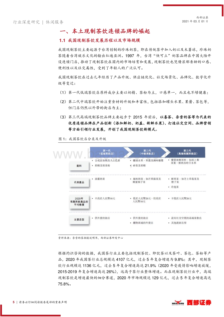 现制茶饮行业专题报告：品牌化、本土化铸就高端现制茶饮黄金赛道.pdf_第5页