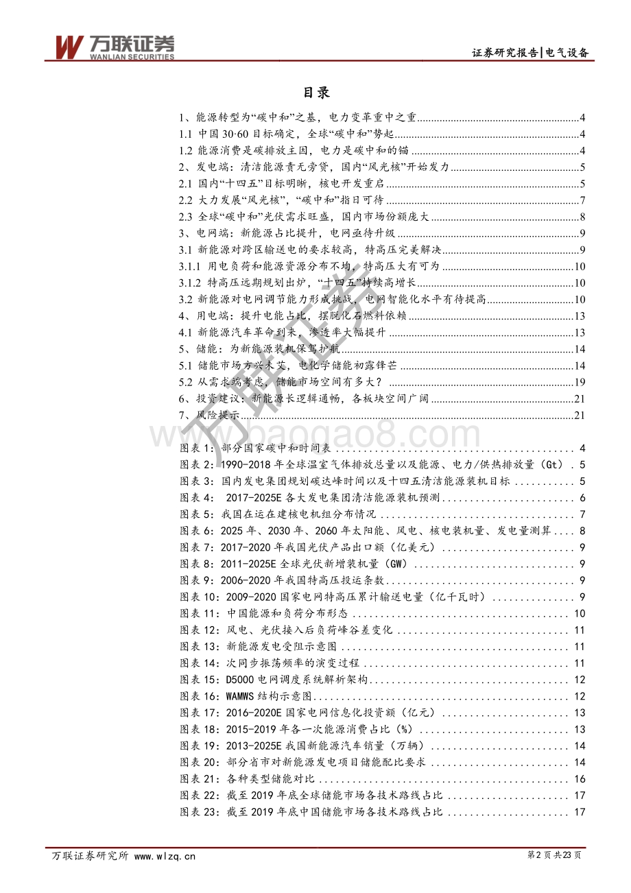 碳中和电新行业专题报告：发电、电网、用电齐发力碳中和指日可待.pdf_第2页