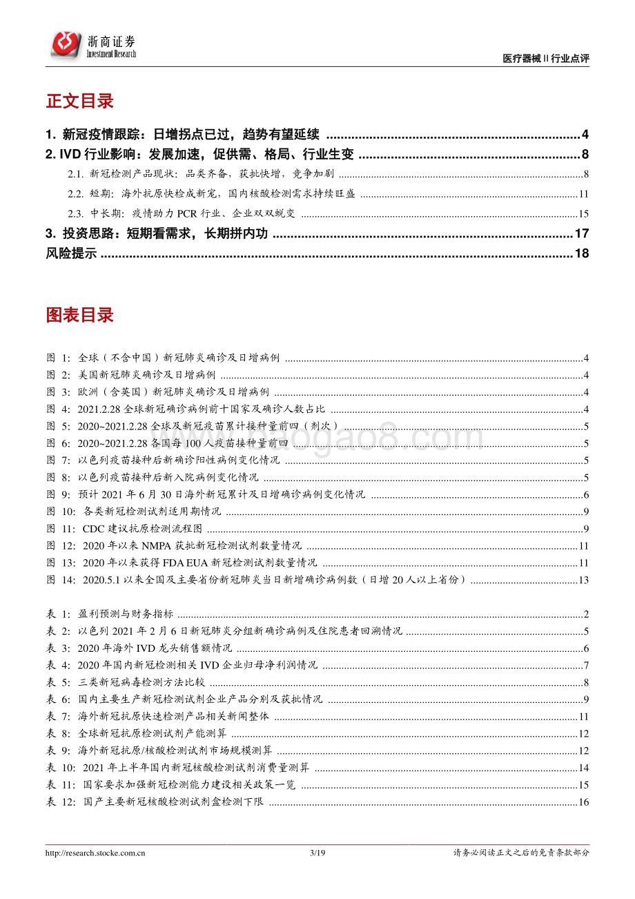 新冠疫情与IVD行业跟踪报告：疫情拐点已现IVD行业生变.pdf_第3页