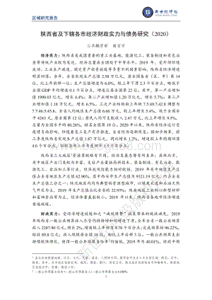 2020陕西省及下辖各市经济财政实力与债务研究.pdf