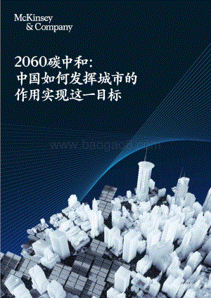 2060碳中和：中国如何发挥城市的作用实现这一目标.pdf