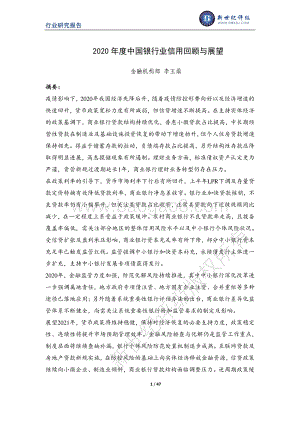 2020年度中国银行业信用回顾与展望.pdf
