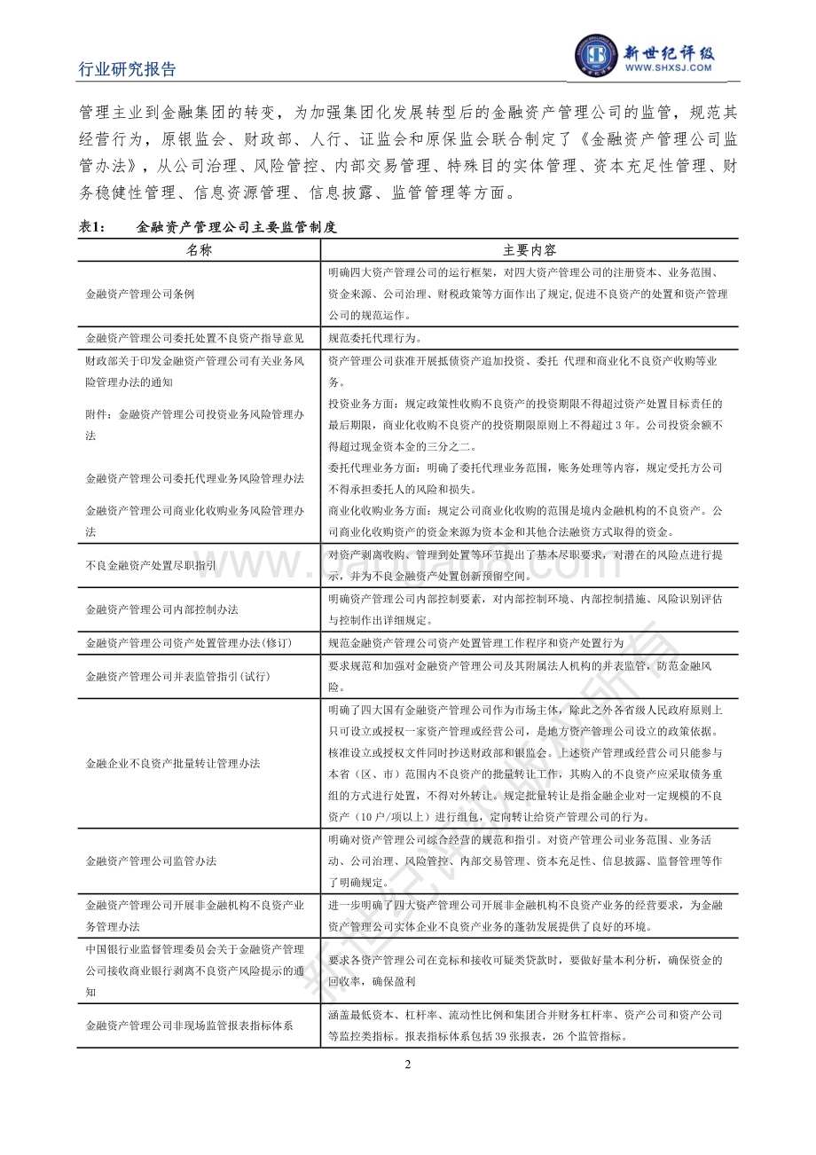 中国不良资产管理行业信用研究（上）：行业分类与政策梳理.pdf_第2页