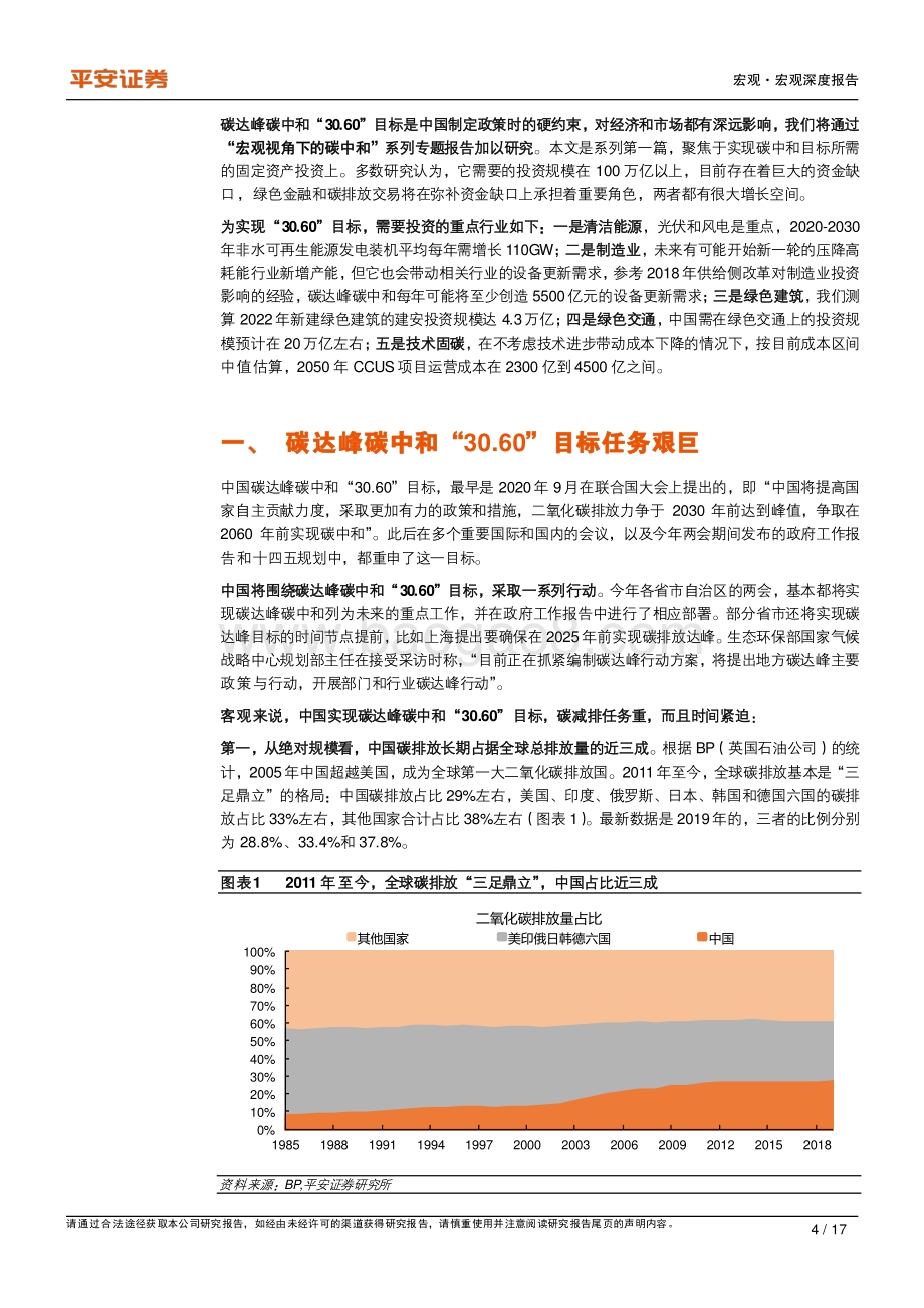 “宏观视角下的碳中和”系列专题一：投资视角下的碳中和.pdf_第4页