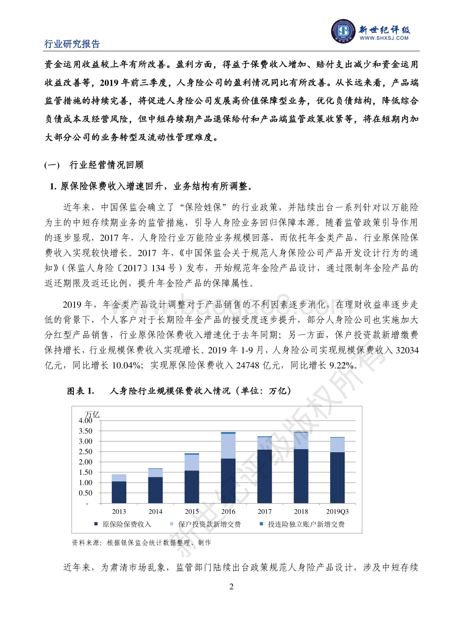 2019年度中国人身险行业信用回顾与展望.pdf_第2页