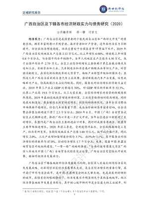 2020广西自治区及下辖各市经济财政实力与债务研究.pdf