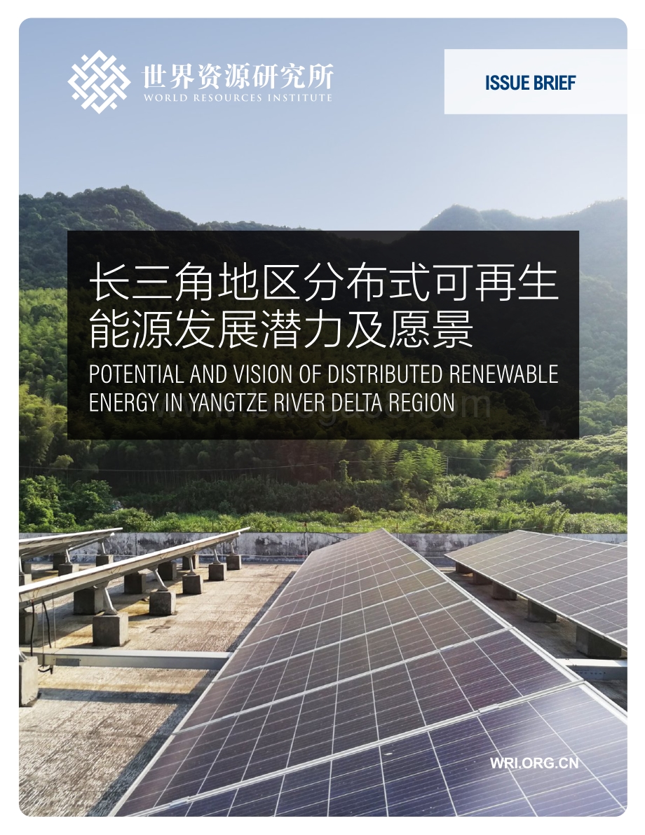 长三角地区分布式可再生能源发展潜力及愿景.pdf_第1页