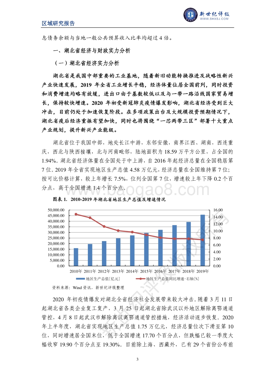 2020湖北省及下辖各州市经济财政实力与债务研究.pdf_第3页